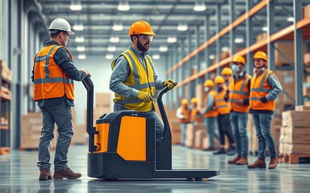 Curso e Treinamento para Operador de Paleteira Elétrica