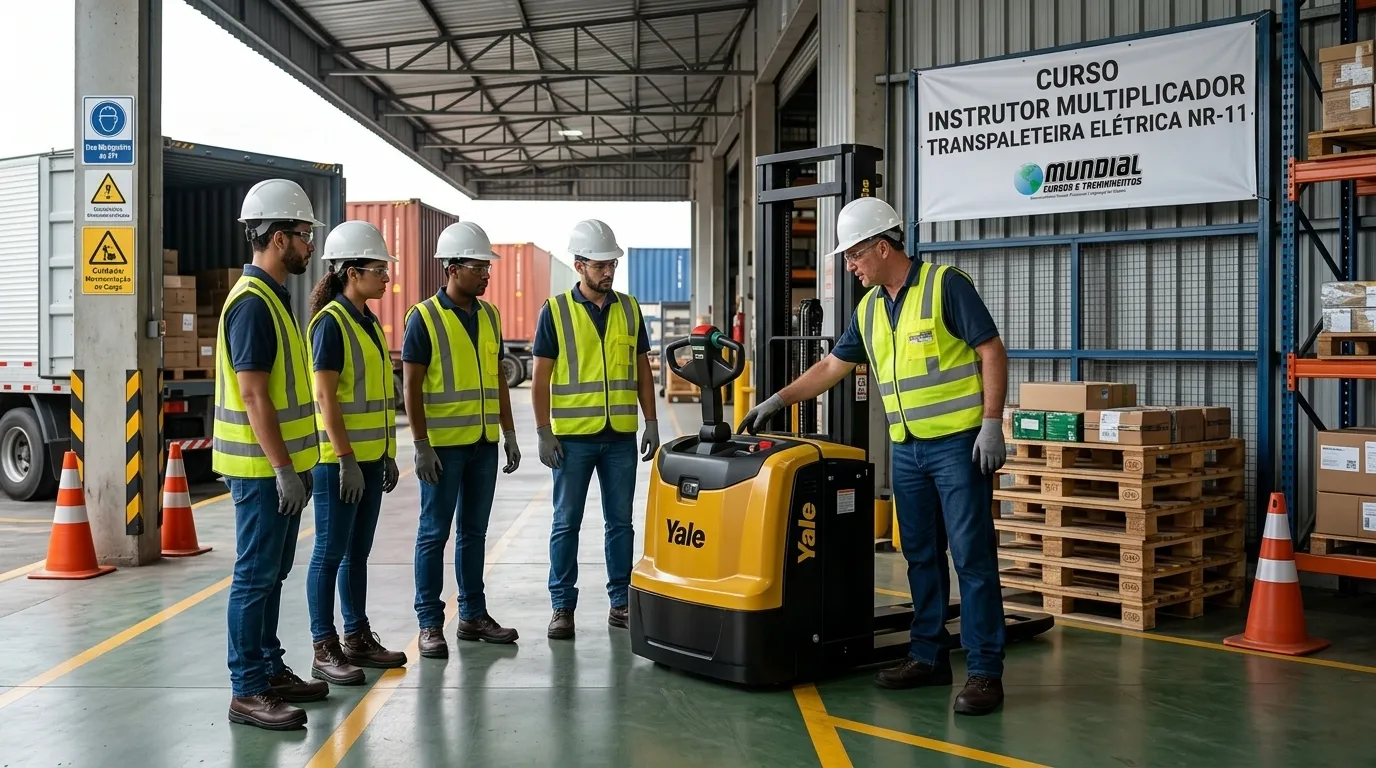 Capacitação técnica em segurança para operadores de transpaleteira