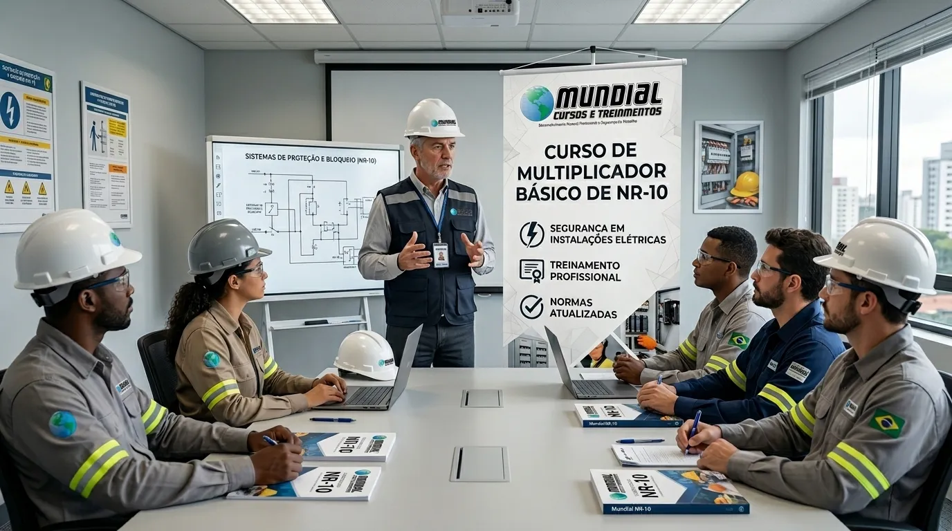 Treinamento prático de segurança em instalações elétricas