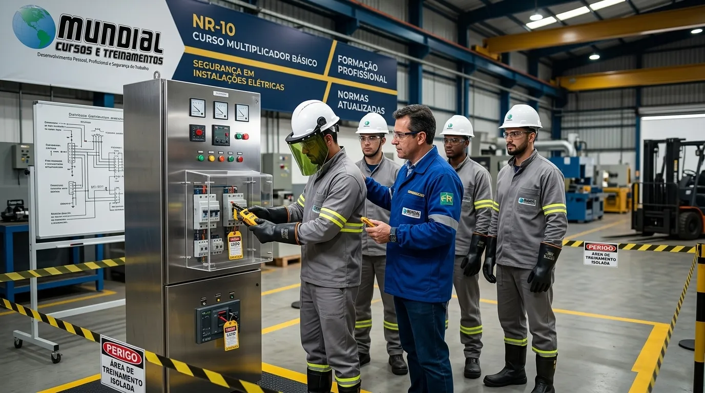 Treinamento NR-10 para multiplicadores em segurança elétrica