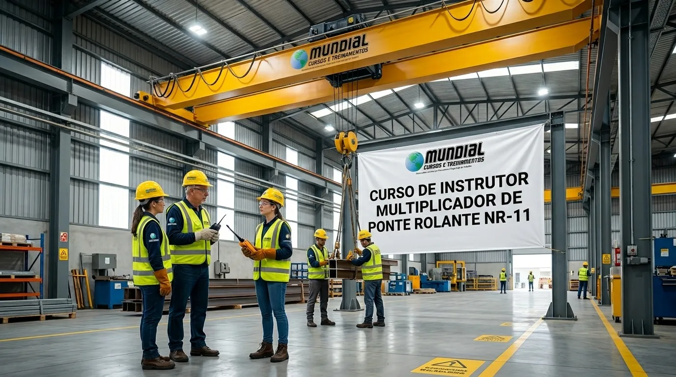 Prevenção de riscos em operação de ponte rolante