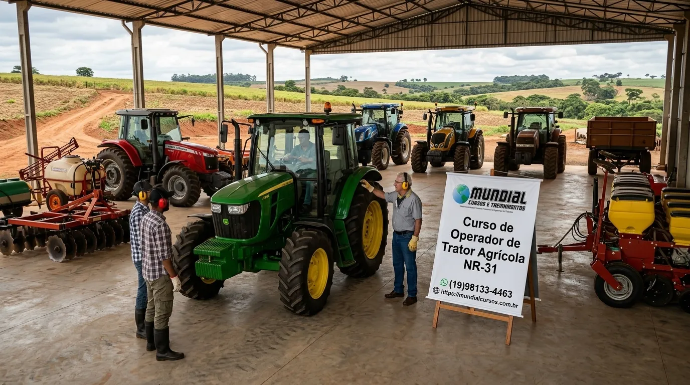 Curso Técnico de Operador de Trator Agrícola em Vinhedo