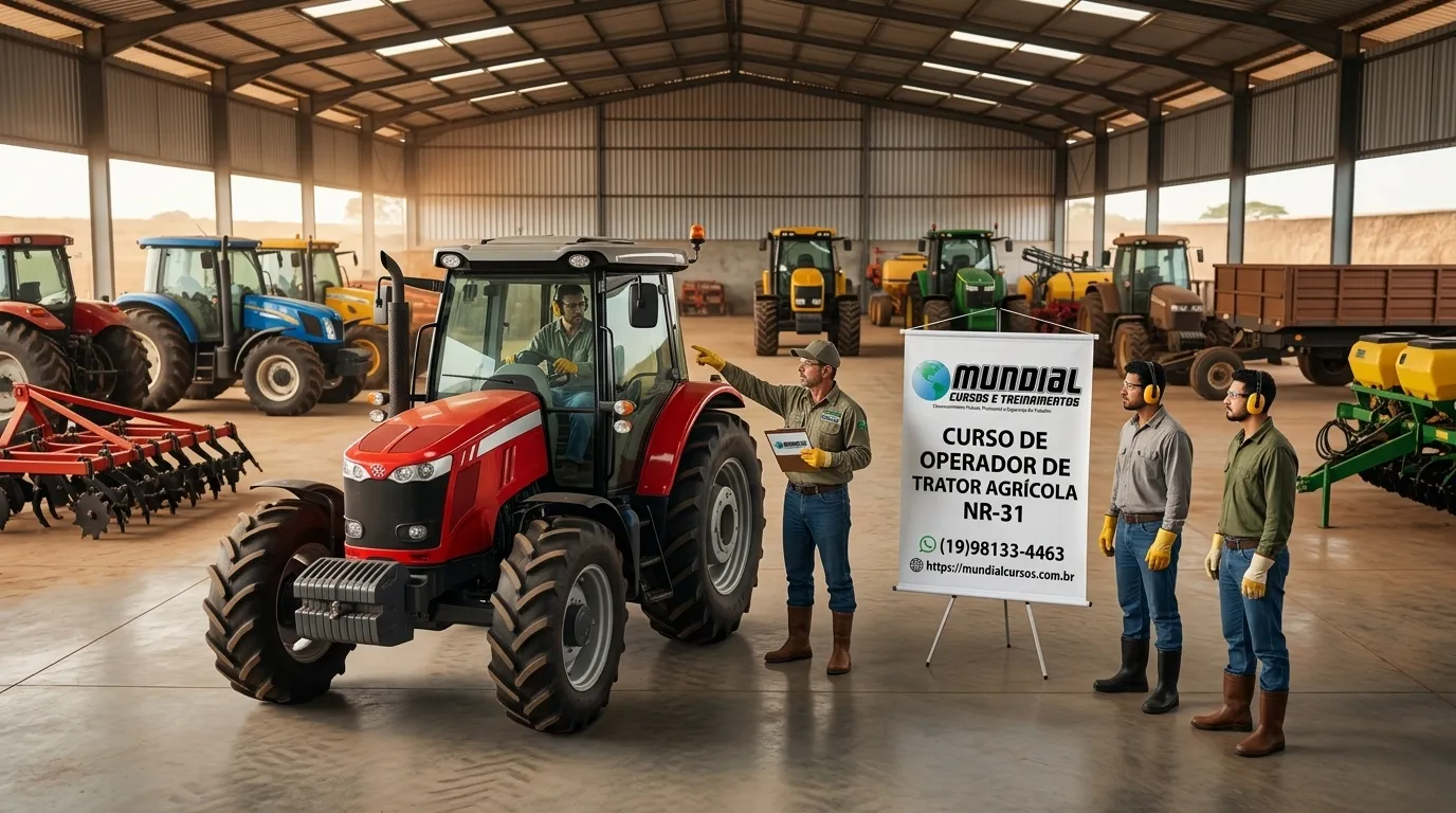 Treinamento conforme NR-31 para operadores de trator agrícola