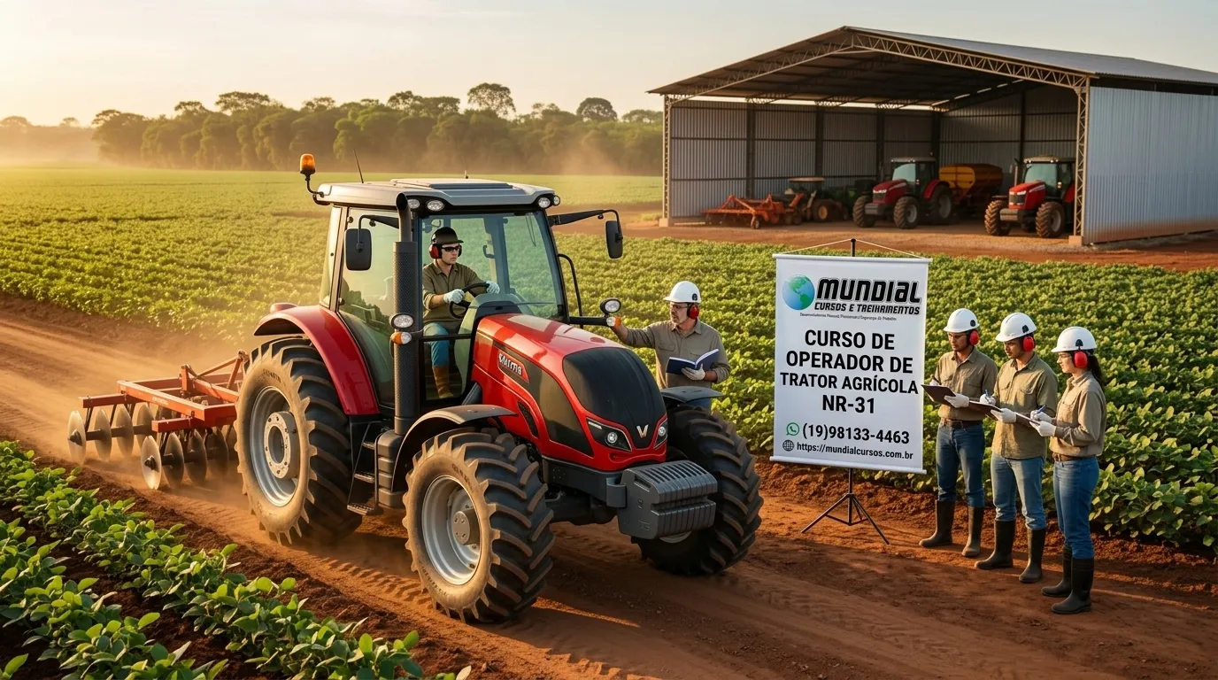Operador capacitado reduz riscos no campo