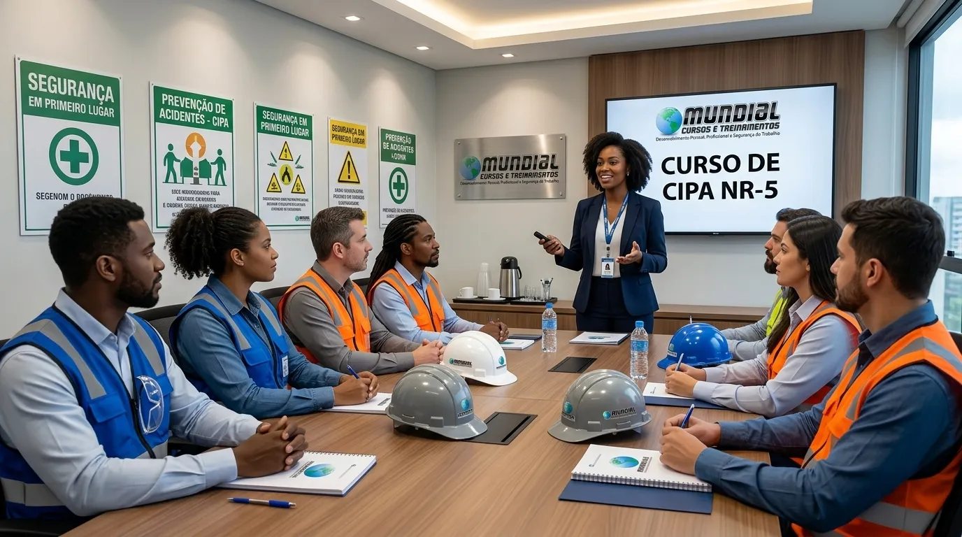 Treinamento de CIPA conforme NR-05 para segurança do trabalho