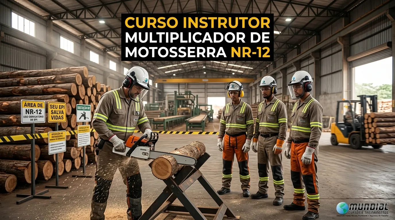 Curso NR-12 Instrutor Multiplicador Motosserra Reconhecido