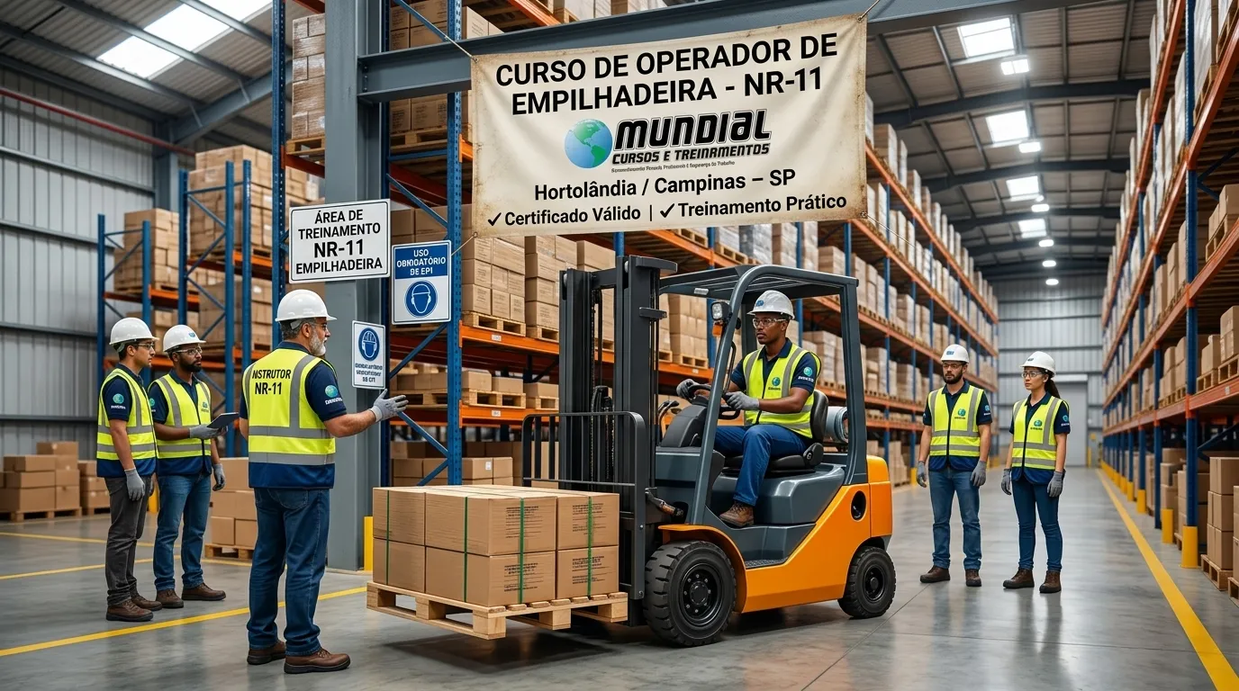 Segurança na operação de empilhadeiras conforme NR-11 e NR-12
