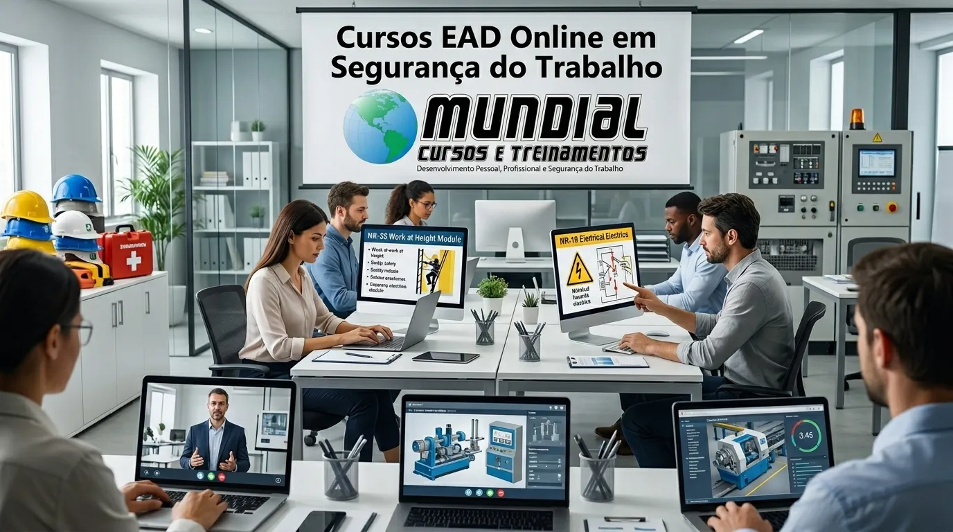 Capacitação em Segurança do Trabalho por meio de cursos online