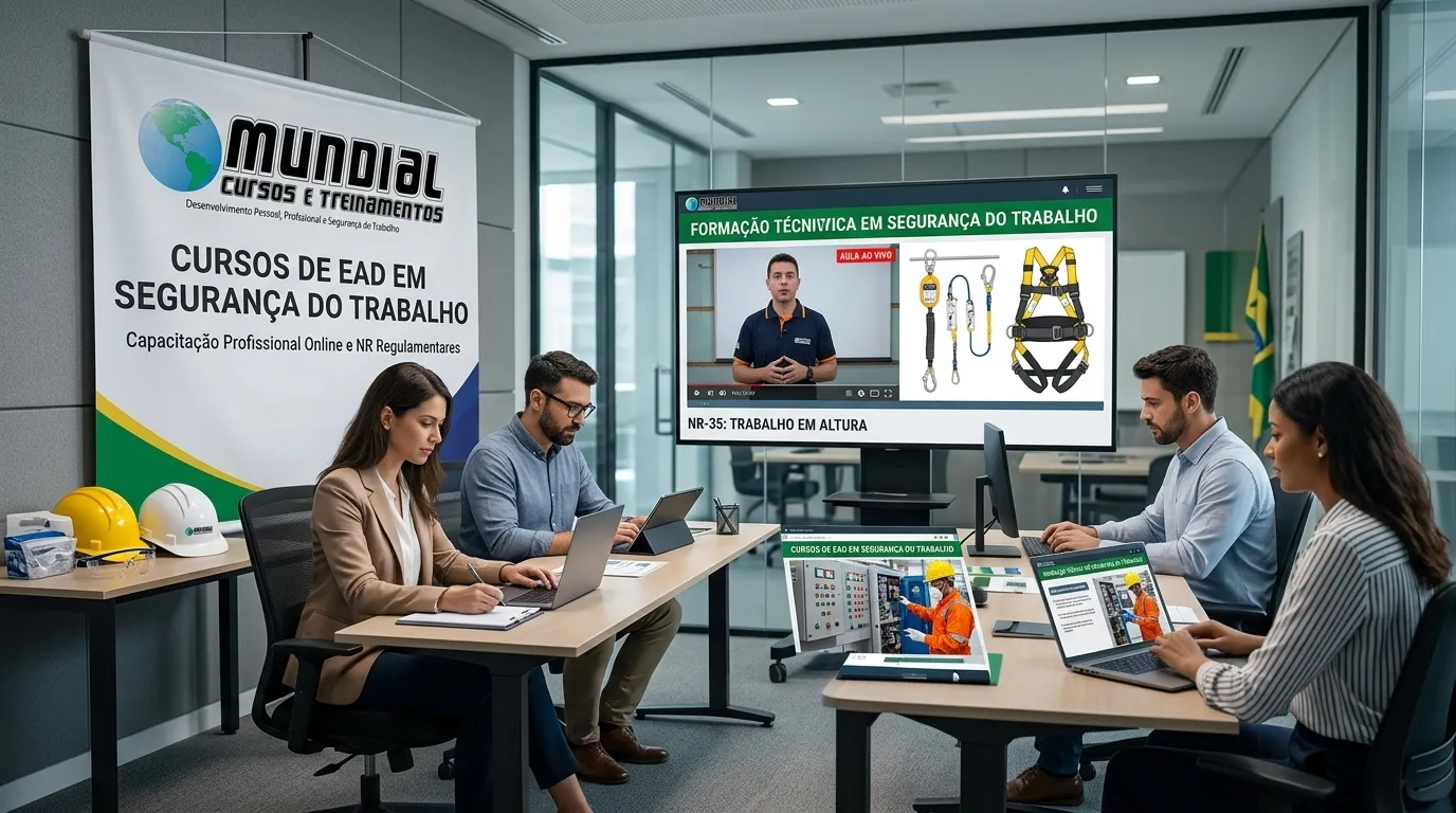 Treinamentos EAD para operadores e técnicos de Segurança do Trabalho