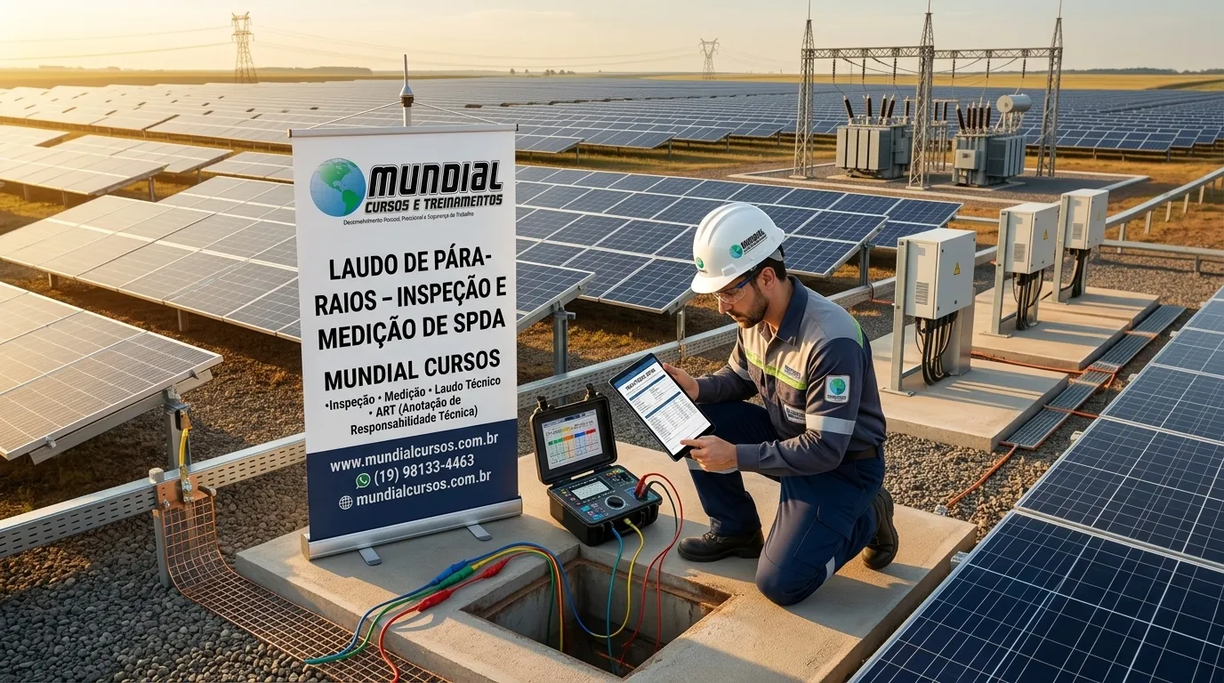 Segurança do Trabalho em inspeção SPDA