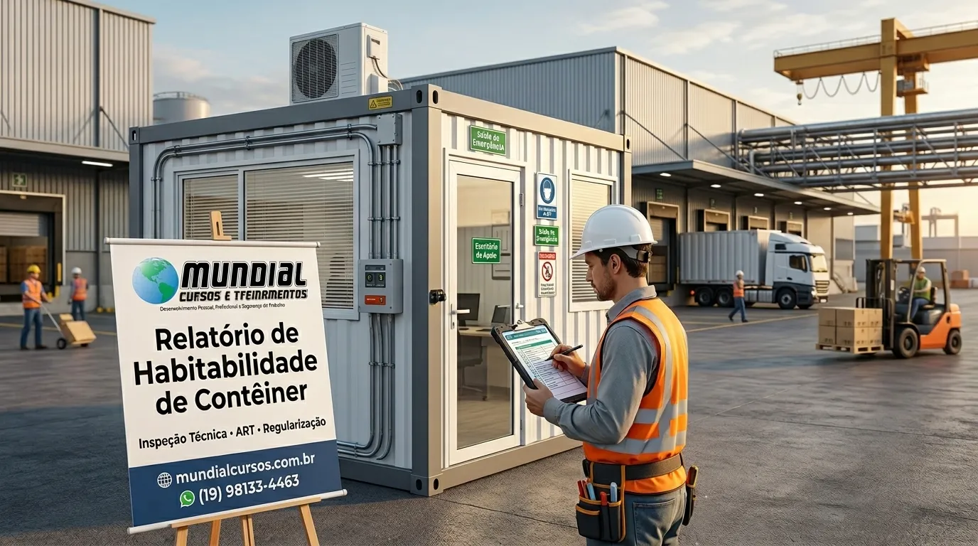 Condições ergonômicas e segurança em containers adaptados