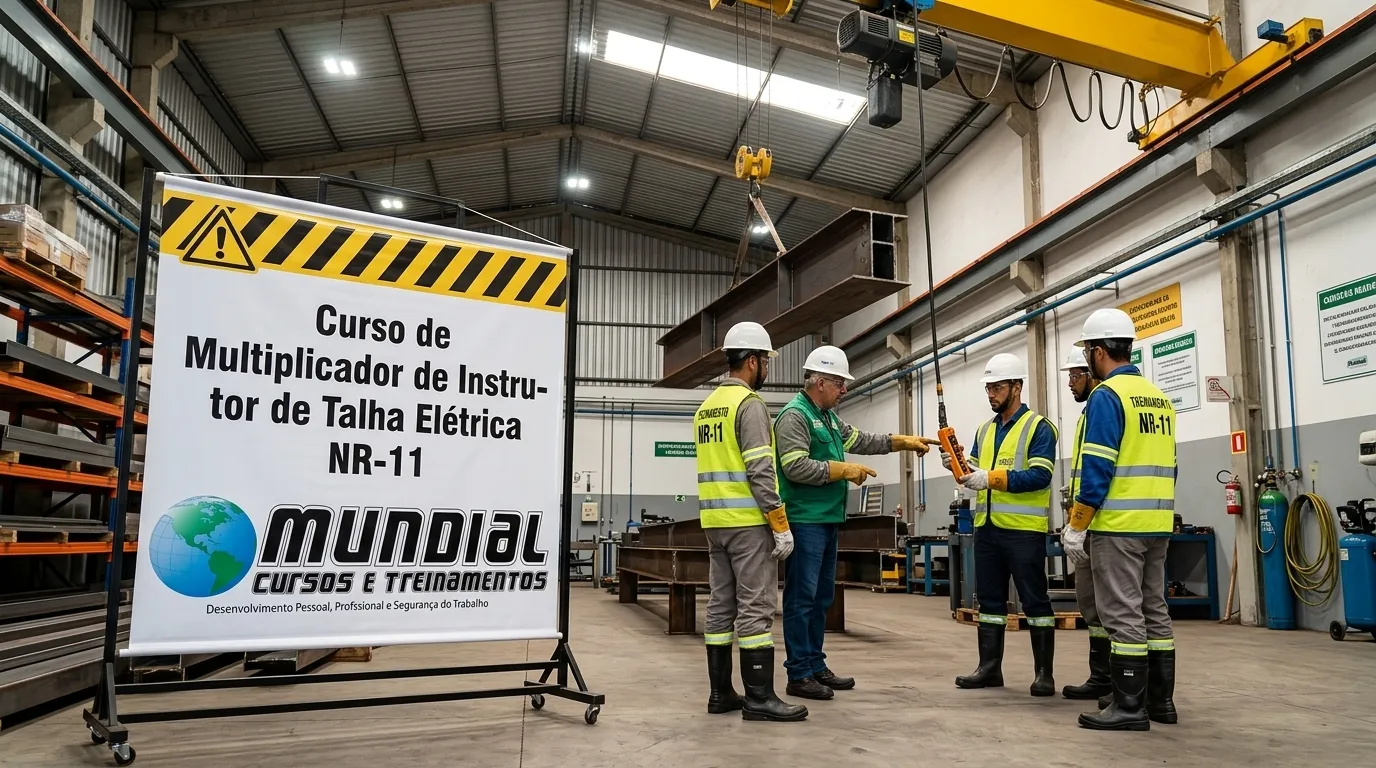 Treinamento e capacitação para segurança na operação de talha elétrica