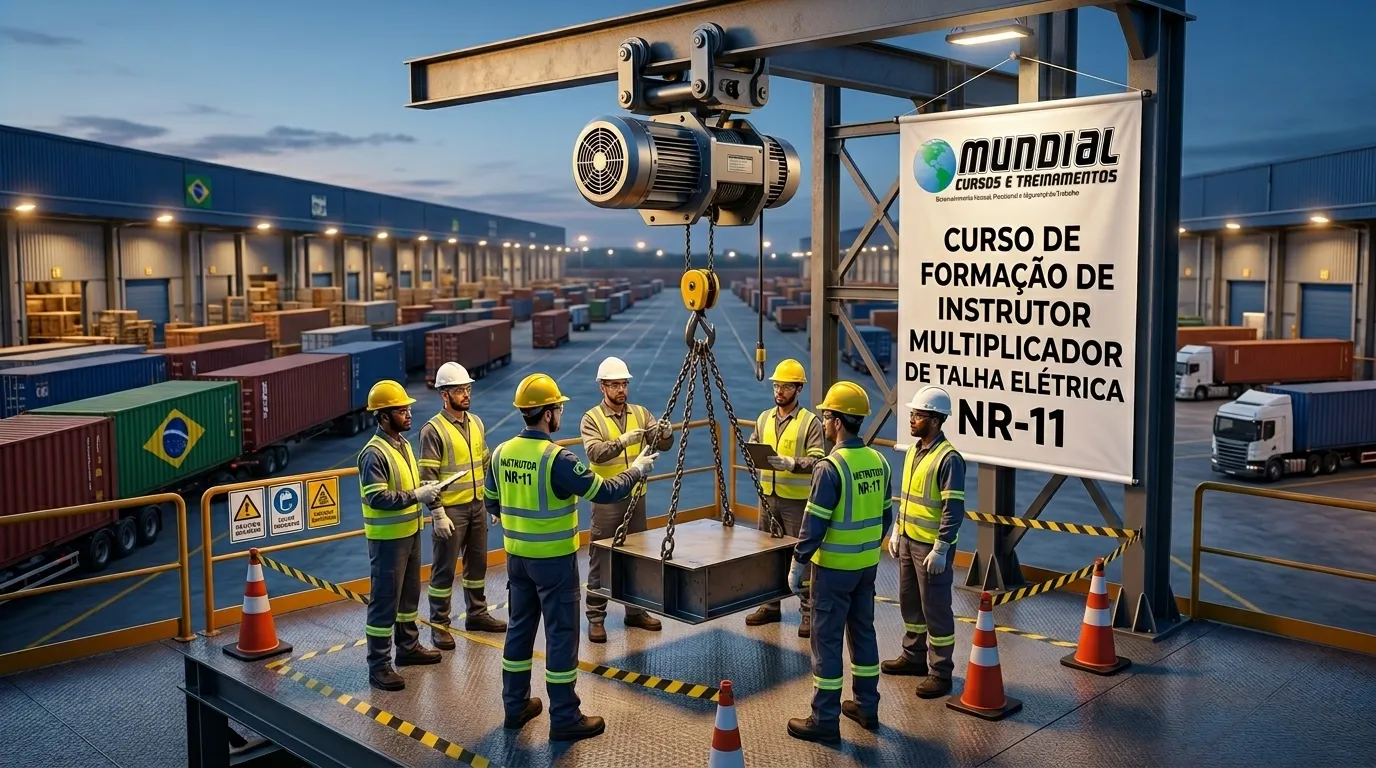 Curso de Instrutor Multiplicador NR-11 Talha Elétrica Paulínia