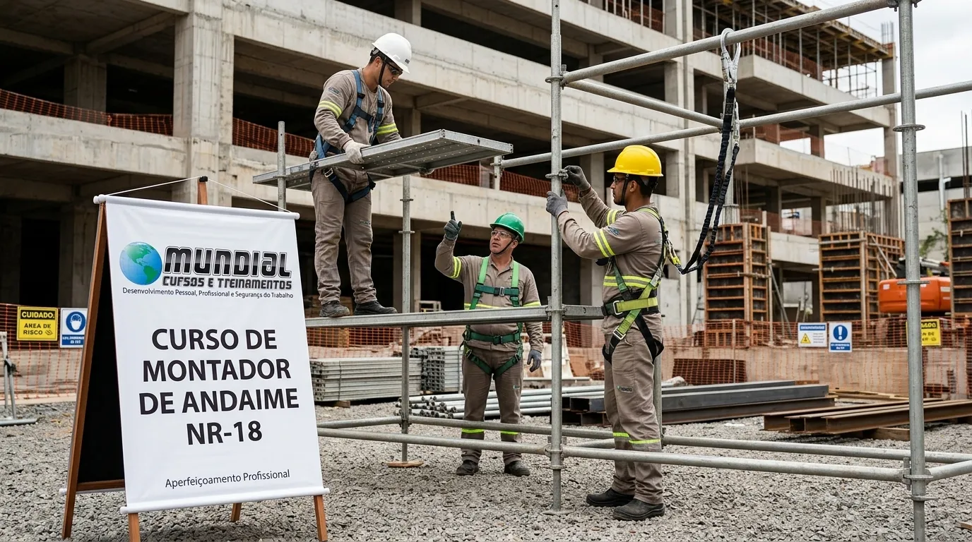 Segurança e conformidade legal na montagem de andaimes