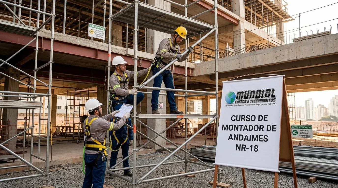 Capacitação em montagem segura de andaimes
